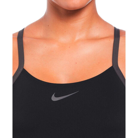 Traje de Baño Racerback One Piece de Mujer negro