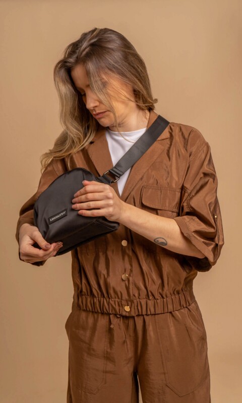 BANDOLERA MORRAL GINSENG NEGRO