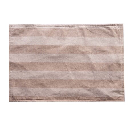 INDIVIDUAL RAYA WIDE LINO-Y-ALGODON 32*45, BEIGE