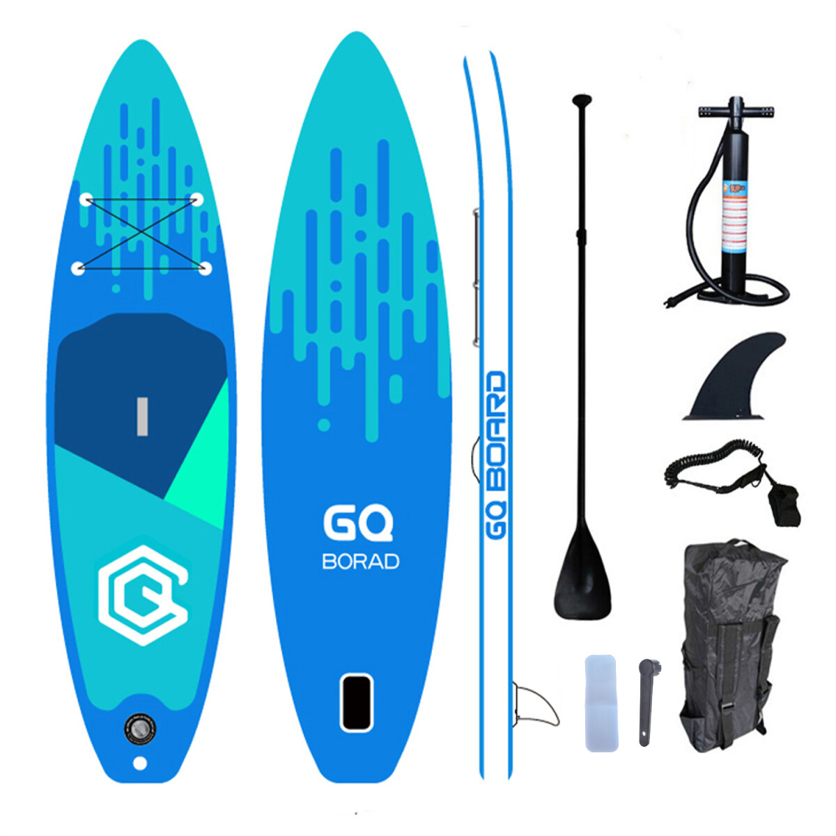Tabla Stand Up Paddle Board Inflable 3.35 + Accesorios - AZUL 