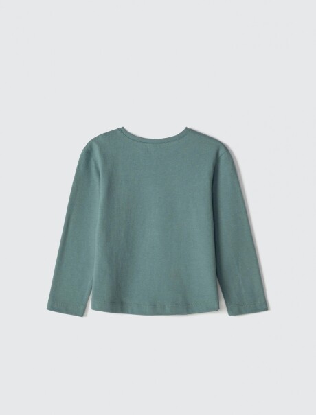 BLUSA INFANTIL CON ESTAMPA VERDE