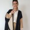 Ruana Bonn Lambswool Negro