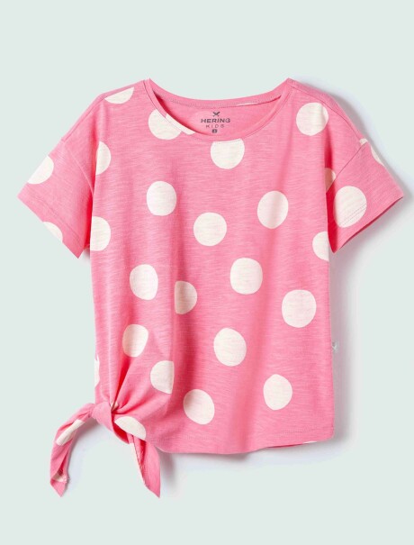 BLUSA INFANTIL ESTAMPADA ROSA