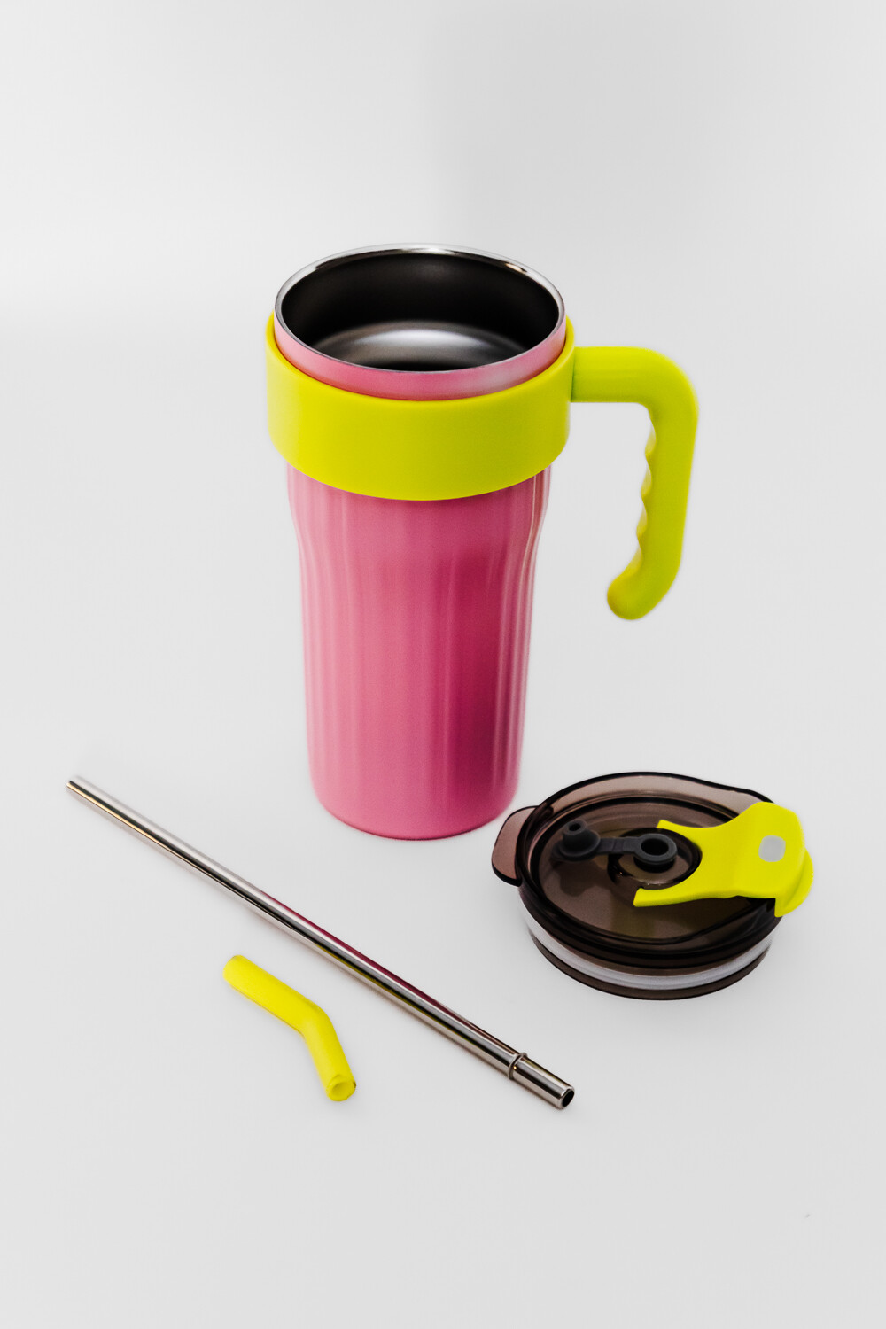 Vaso Con Tapa + Sorbito Patricio Estampado 2