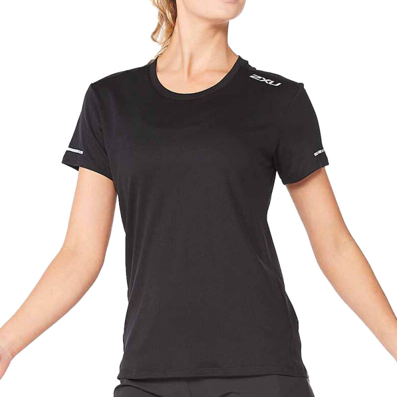 Polo Running Aero Tee Mujer Black/silver Reflective