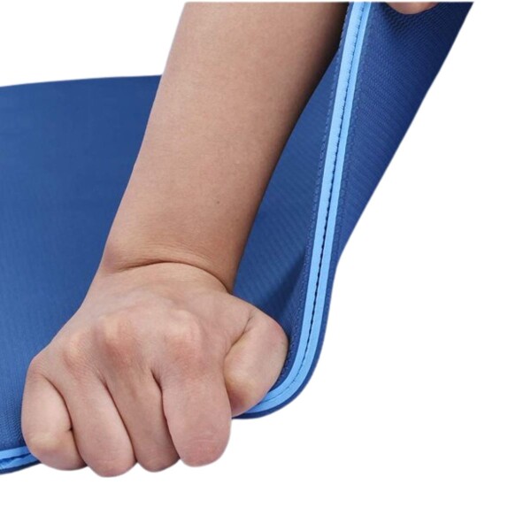 Colchoneta Mat Tpe 6 Mm Doble Color Azul Yoga Pilates con Correa Colchoneta Mat Tpe 6 Mm Doble Color Azul Yoga Pilates con Correa