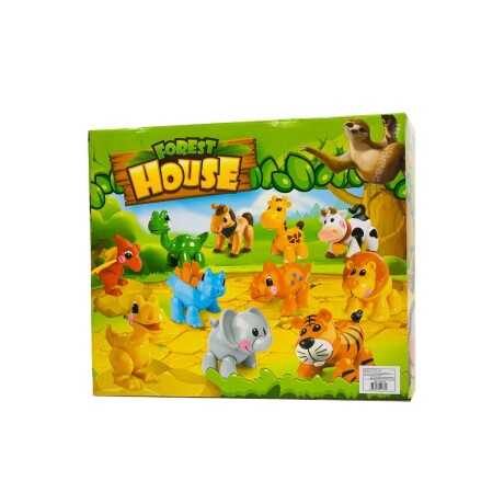 Juego Casa Del Bosque Forest House Con Caballo Y Vaca Juego Casa Del Bosque Forest House Con Caballo Y Vaca