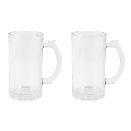 Jarra de cerveza de vidrio con base labrada sol x2pcs 450ml Jarra de cerveza de vidrio con base labrada sol x2pcs 450ml