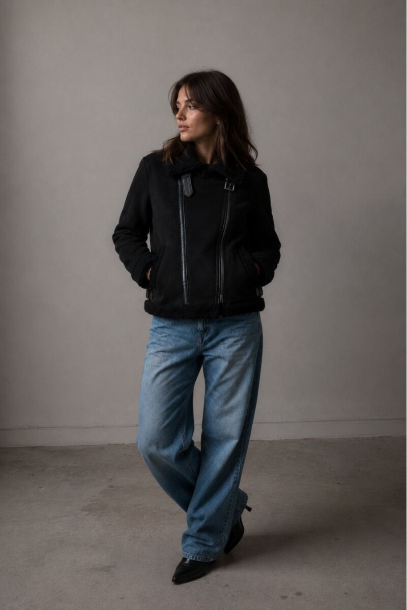 CAMPERA SLOWLY MGF108 - NEGRO 
