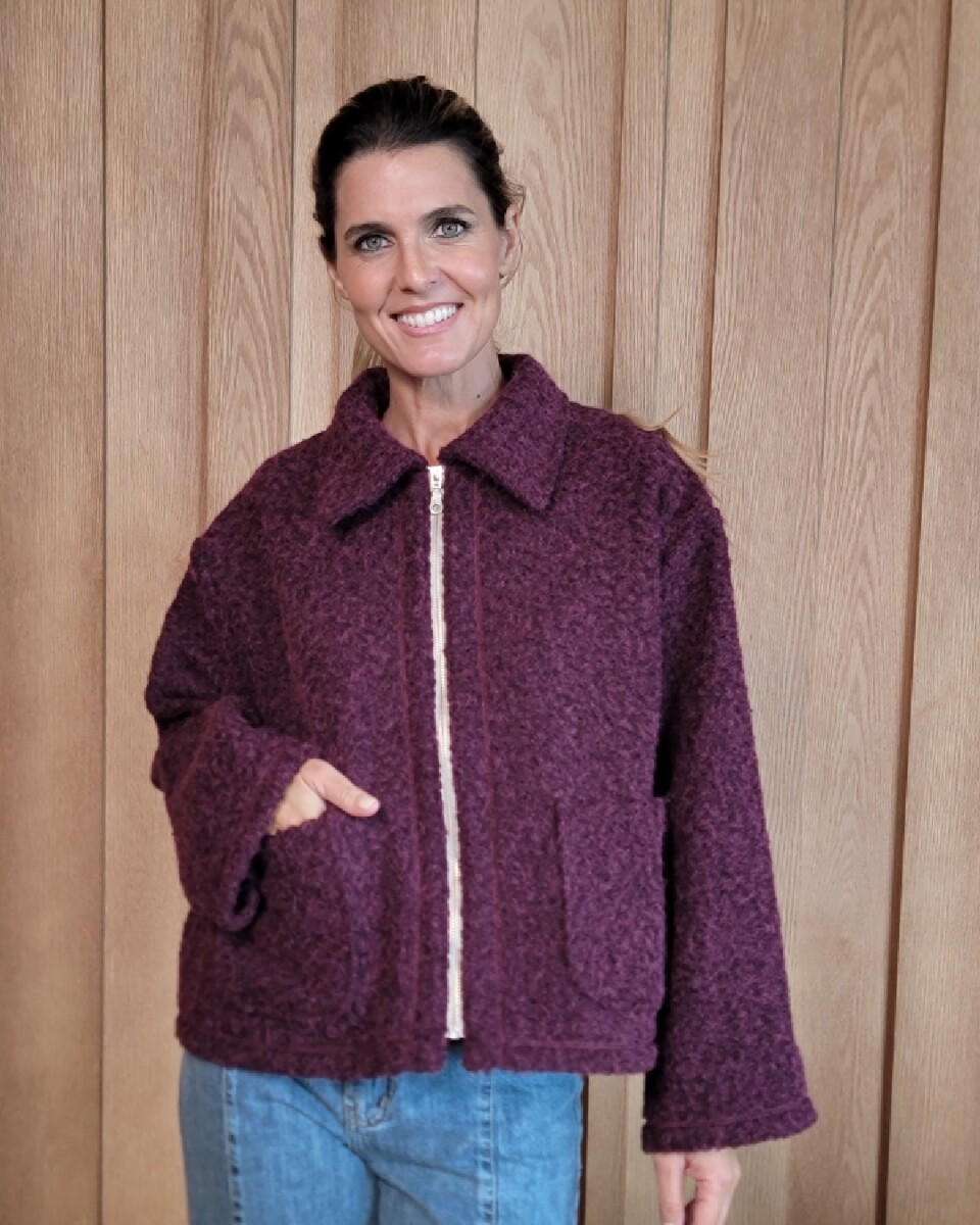 Chaqueta Manhattan - Corderito Bordeaux 
