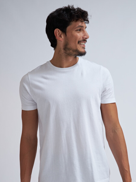 Camiseta cuello redondo Blanco