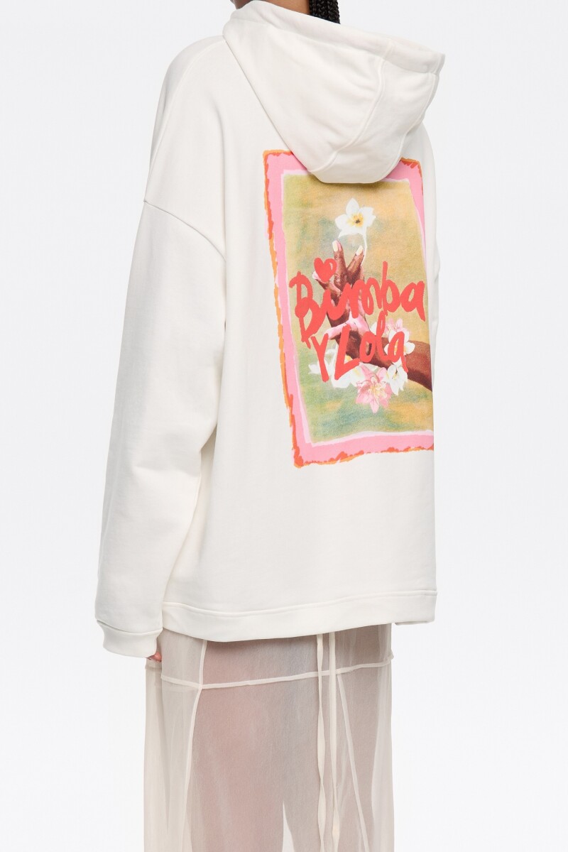 SUDADERA Blanco