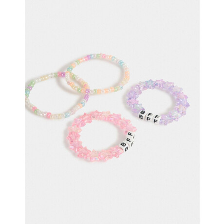 Pulseras Infantiles Con beads Dorado