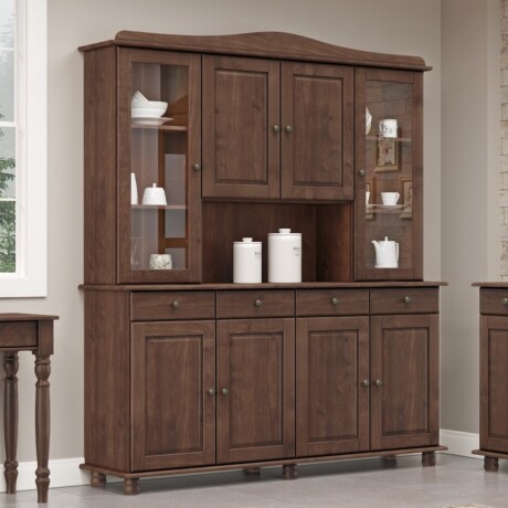 Cristalero 4+4 Puertas +4 Cajones Color Chocolate