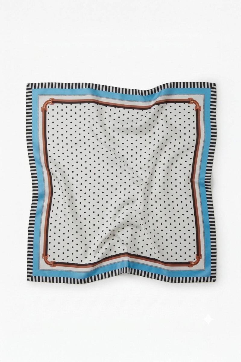 Pañuelo lunares beige