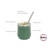 MVS Mate De Ac. Inox. 140 Ml Con Bombilla Incluida Hudson - Verde
