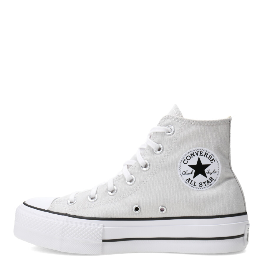 Championes de Mujer Converse Chuck Taylor All Star Lift Platform Canvas Gris - Blanco - Negro