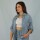 Camisa Dama 3/4 Lino Blue