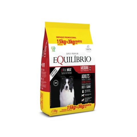 Equilibrio Perro Adulto Carne 18 kg Equilibrio Perro Adulto Carne 18 kg