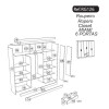 Ropero Placard 6 Puertas 2 Cajones 10 Estantes Ropero Placard 6 Puertas 2 Cajones 10 Estantes