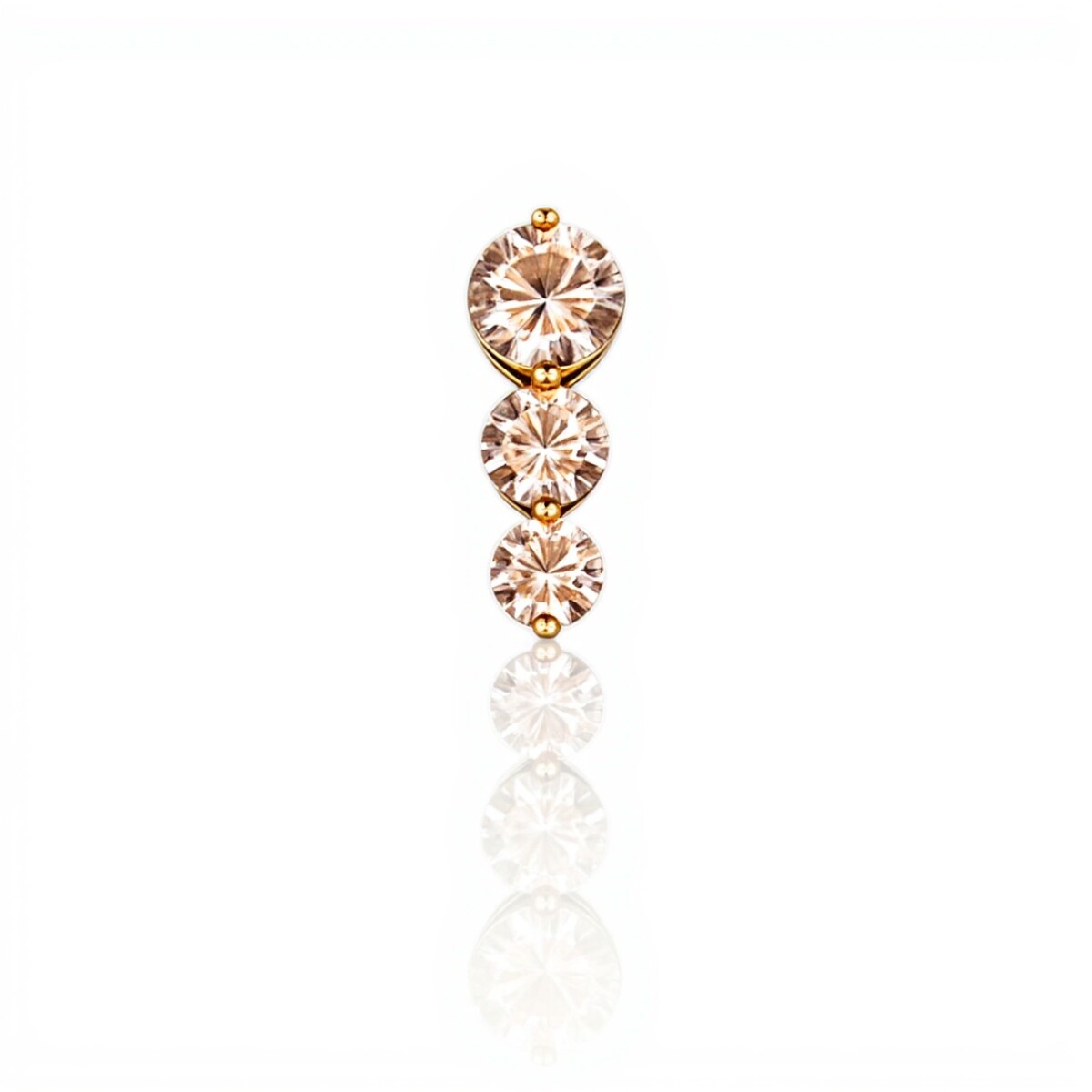 Dije Trilogy-Oro bajo-Piedra Zirconia-CP8524 - conpiedra 