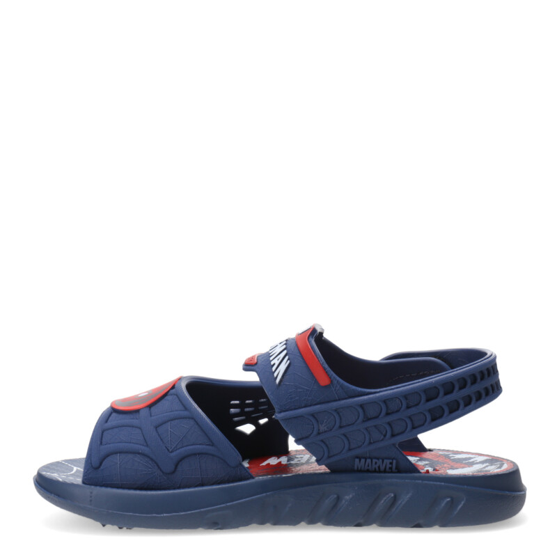 Sandalias Infantiles Disney Araña Velcro Azul - Rojo - Blanco
