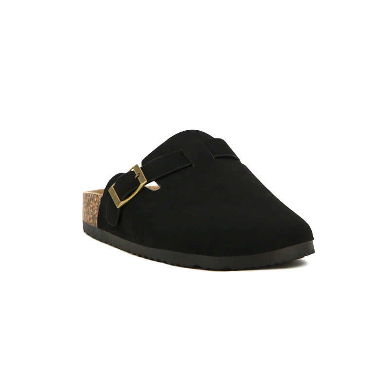 Darkness Zueco Casual Dama Suela Baja / Negro Negro