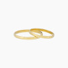 Par de alianzas en oro 18K modelo bombé Par De Alianzas En Oro 18k Modelo Bombé