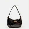 Cartera al hombro Mia en cuero Negro