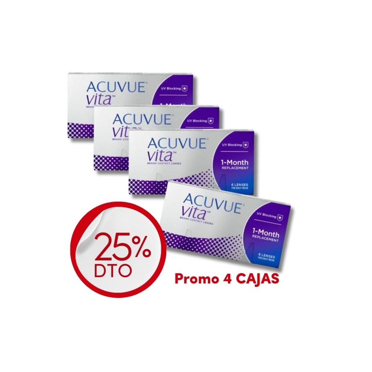Acuvue Vita Esferico - PROMO 4 Cajas 