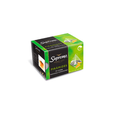 SUPREMO PIRAMIDES VERDE Y MANDARINA Te Piramides Verde Y Mandarina