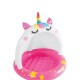 INTEX PISCINA UNICORNIO PARA BEBÉ PISO INFLABLE 45 LITROS Intex Piscina Unicornio Para Bebé Piso Inflable 45 Litros