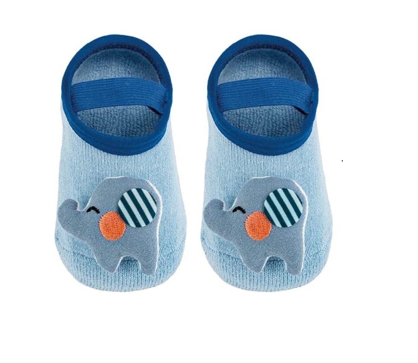 Set de medias con aplique anti deslizante buba 1 a 3 - Elefante azul 