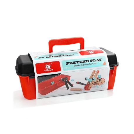 Caja de herramientas de juguete Top Bright con accesorios Caja de herramientas de juguete Top Bright con accesorios