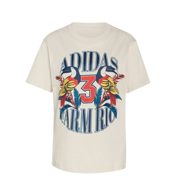 Remera de Mujer Adidas Graphic X Farm Rio Blanco - Azul