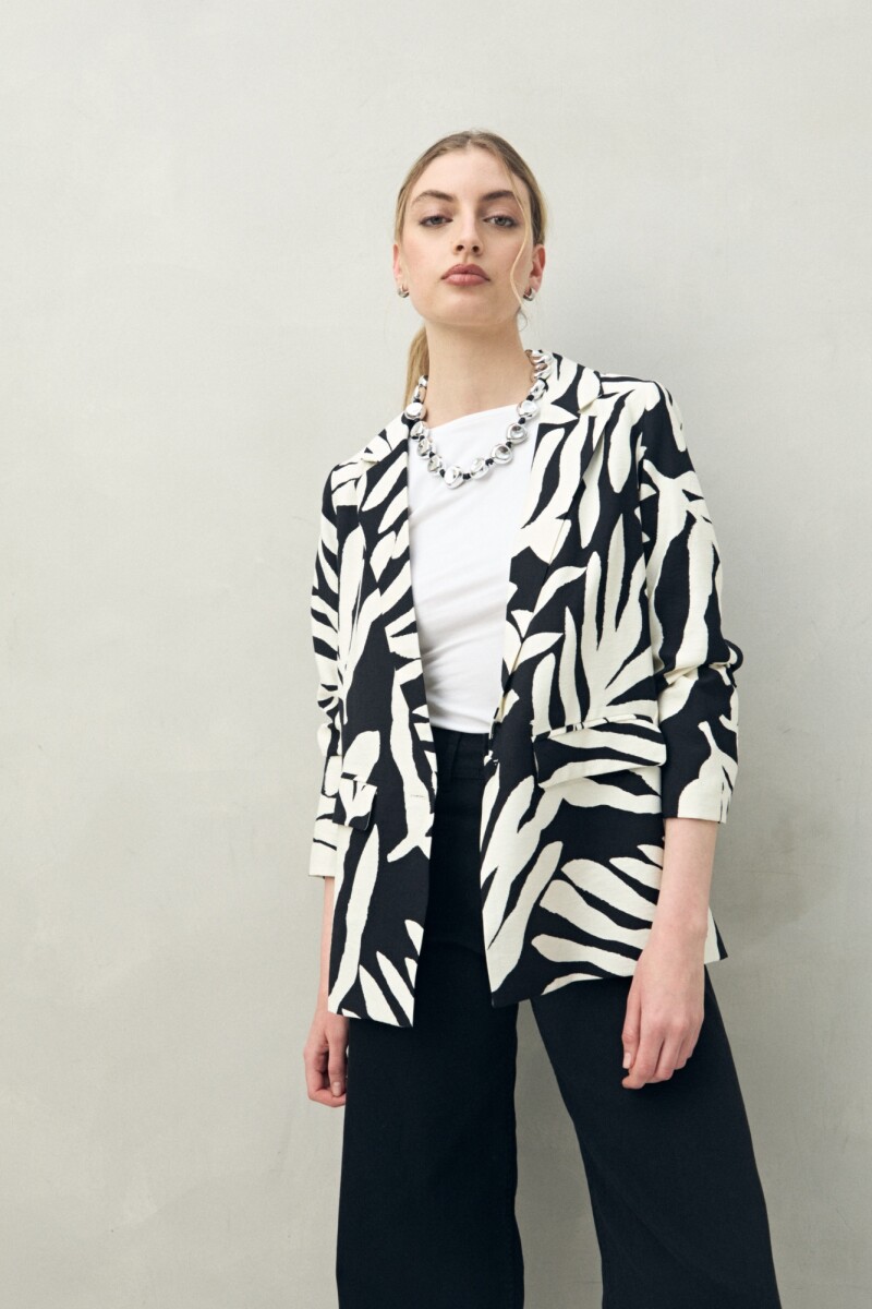 BLAZER IRENE Negro/Crudo