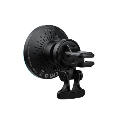 Cargador Inalambrico Havit W3032 Magnetico Negro P/auto Cargador Inalambrico Havit W3032 Magnetico Negro P/auto