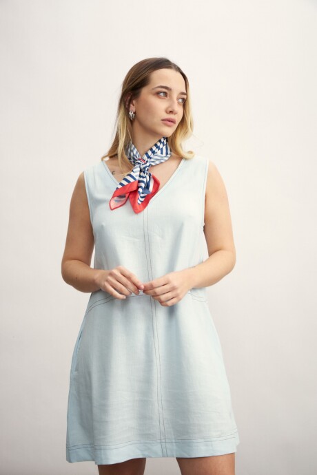 Vestido Agus Celeste