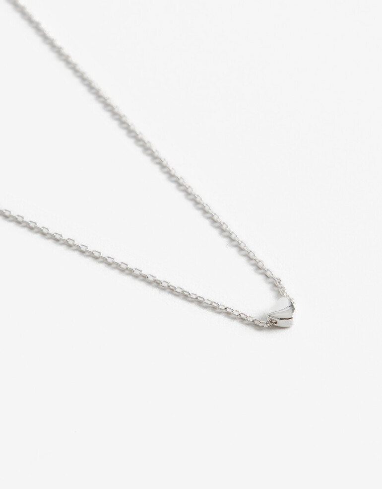 Cadena Corta con Dije Metal Cadena Con Dije Plata 925 - Plateado