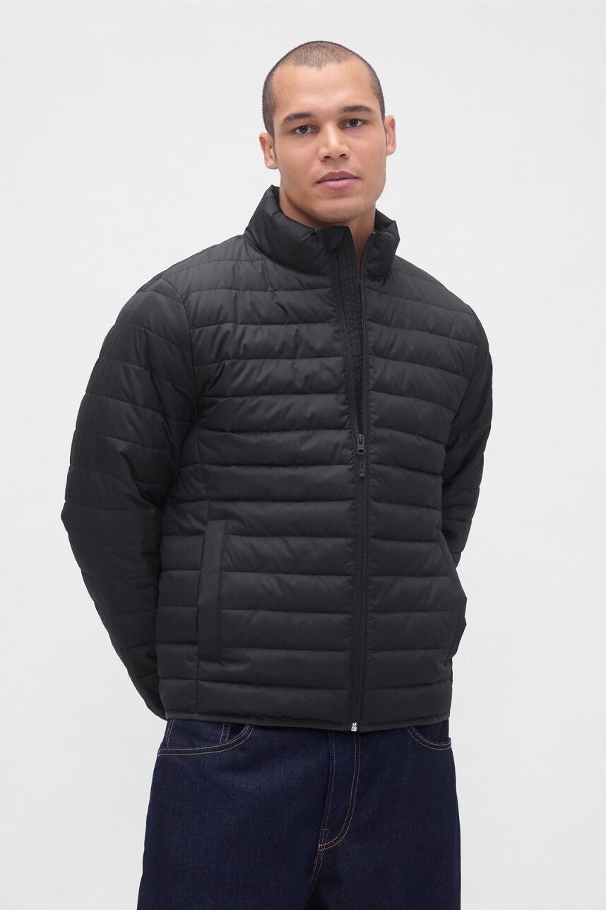 Campera Puffer Hombre Black 1