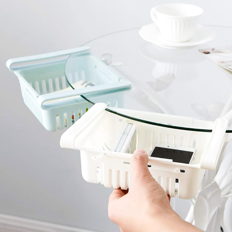 Cajón Organizador Plástico para Heladera Rosa