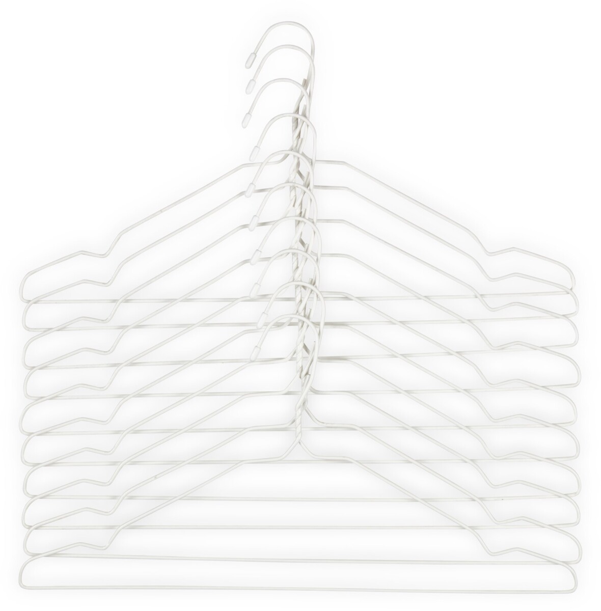 Perchas TONNI L43cm 10 unidades blanco 