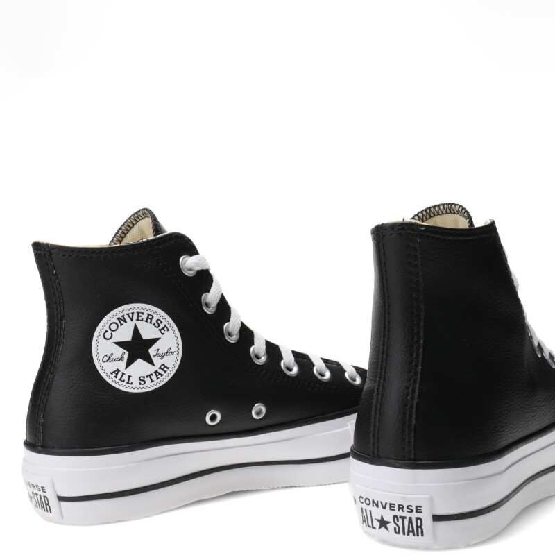 Championes Unisex Converse - All Star Plataforma Chuck Taylor Lift Negro - Blanco