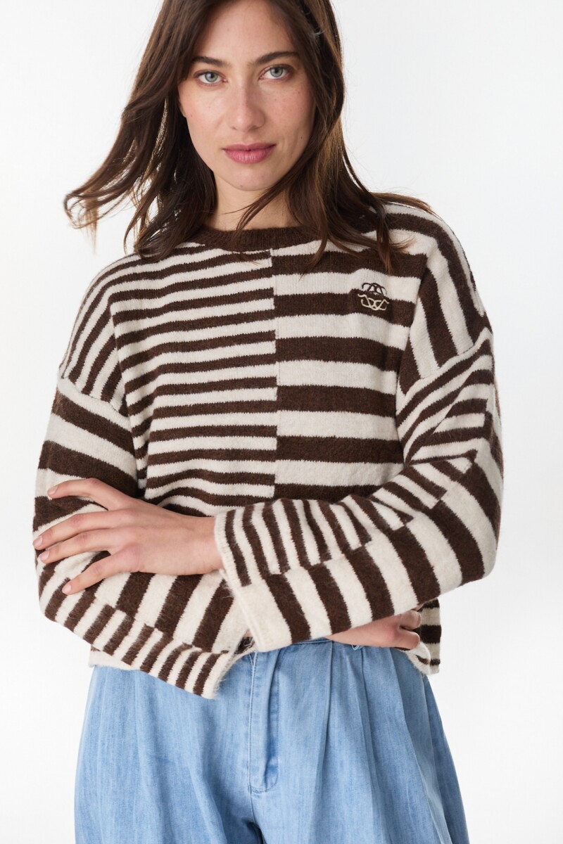 Sweater Calipso Chocolate/Crudo