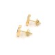 Caravanas En Oro 18K Y Onix Caravanas En Oro 18K Y Onix