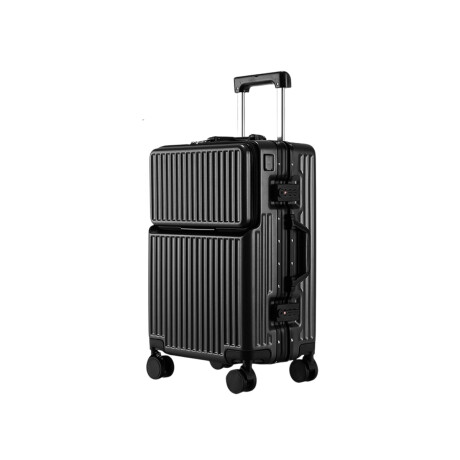 Valija carry on rígida con bolsillo delantero Negro