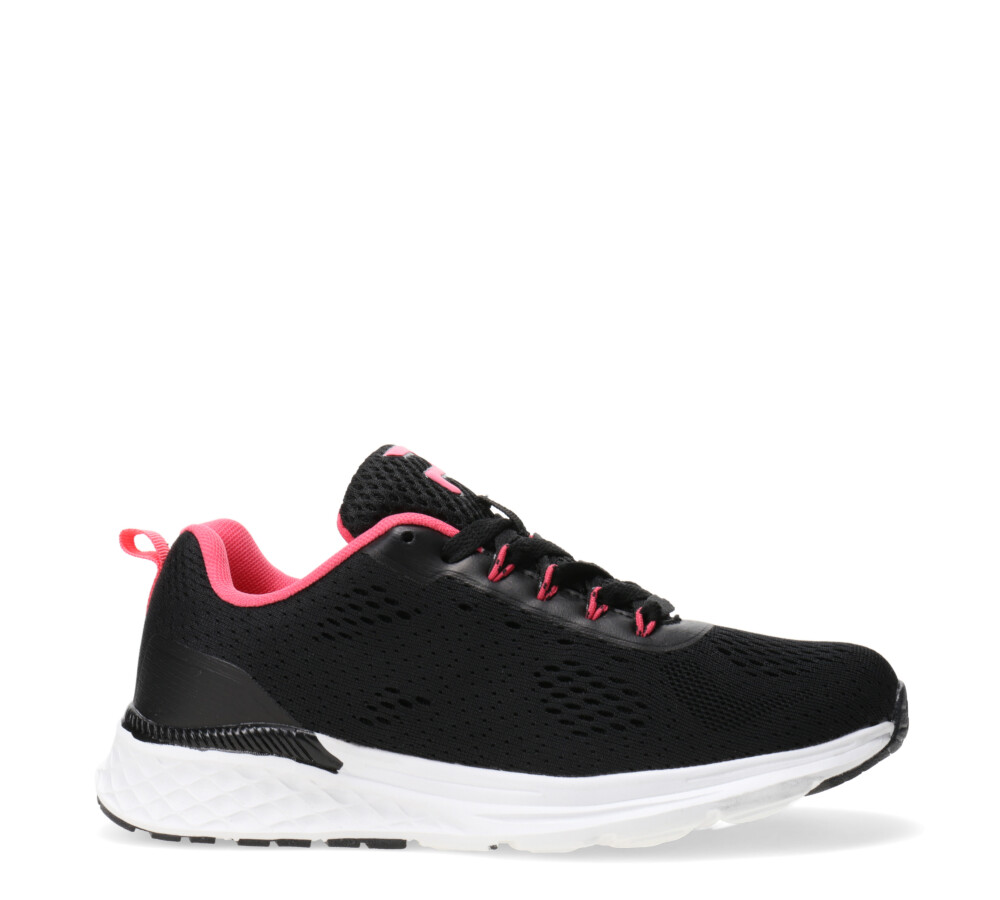 Deportivo acordonado MARIAN Black/Fucsia