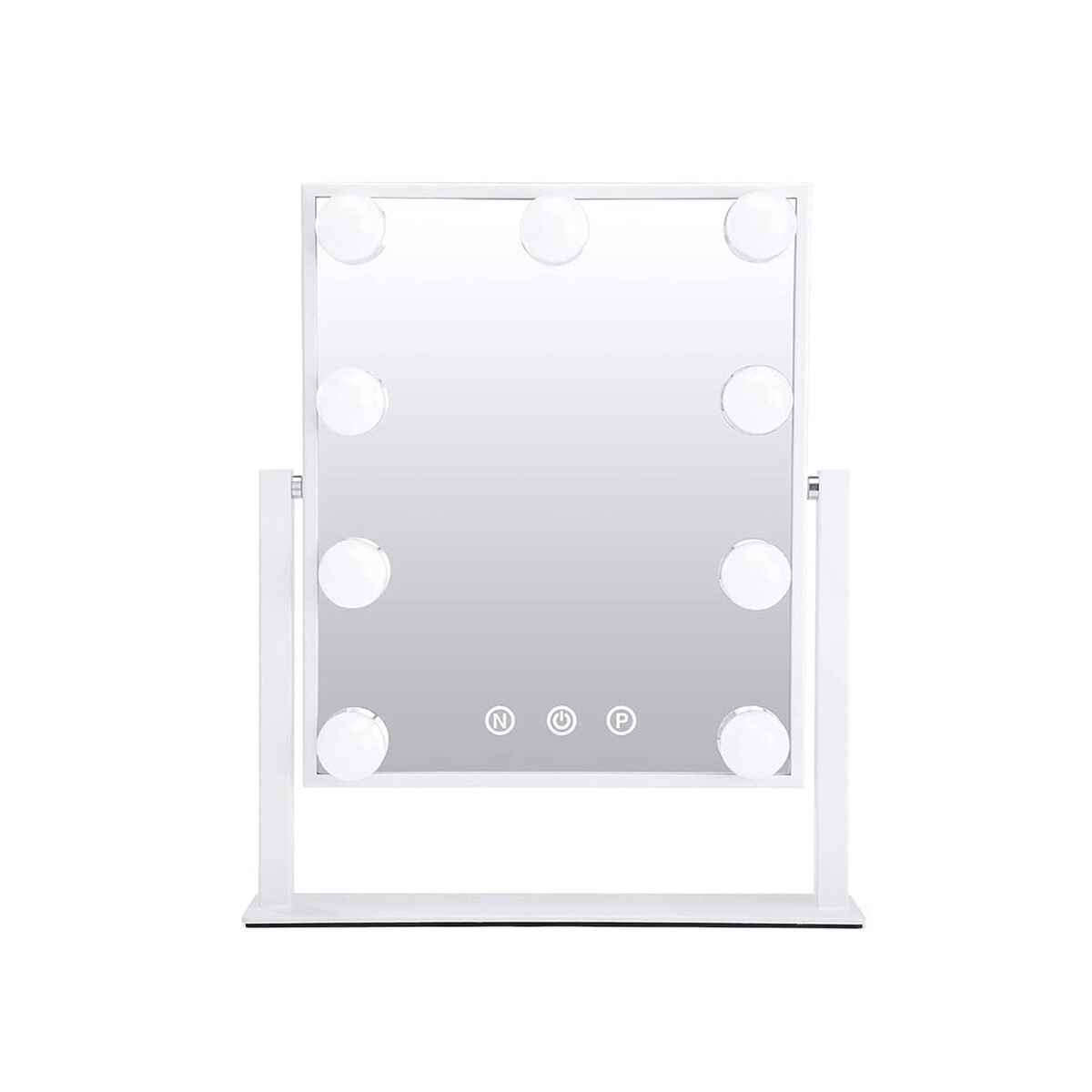 Espejo con luz led regulable para maquillaje chico 
