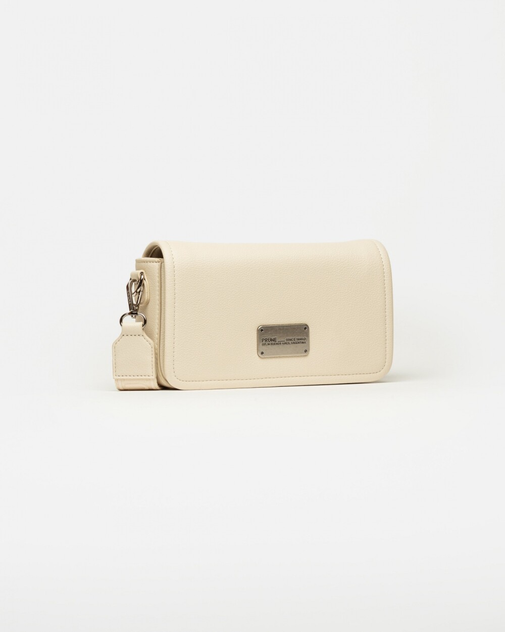 Bandolera Air en efecto cuero graneado Natural