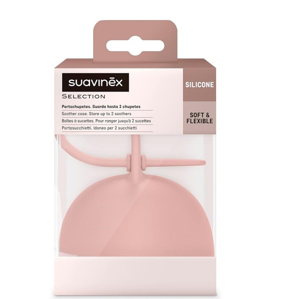 Porta chupete Pod Suavinex silicona Essence Rosa